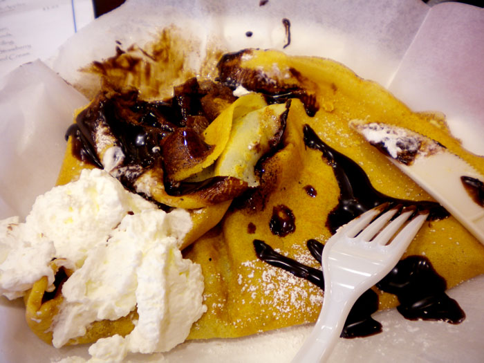 Chocolate banana crepe from Paris Crepe, Colorado Springs