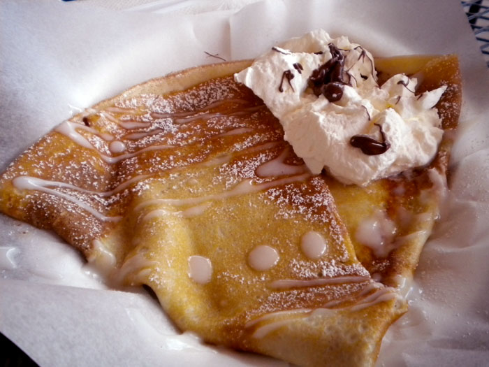 Nutella and coconut crepe, Paris Crepe, Colorado Springs