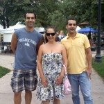Chris, me, and David at the Acacia Park Farmer's Market, downtown Colorado Springs