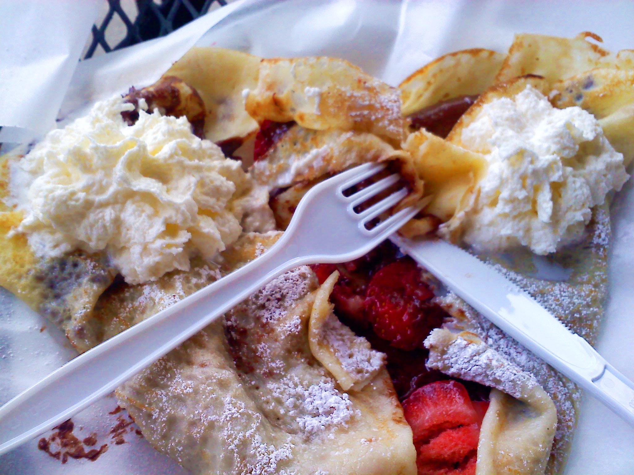 Strawberry and nutella crepe from Paris Crepe, Colorado Springs