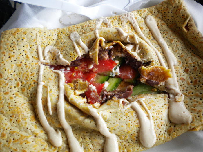Mediterranean Crepe from Paris Crepe, Colorado Springs