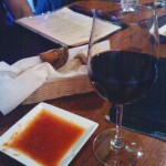 Wine and appetizers from Antica Roma Trattoria, Boulder, CO